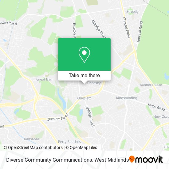 Diverse Community Communications map