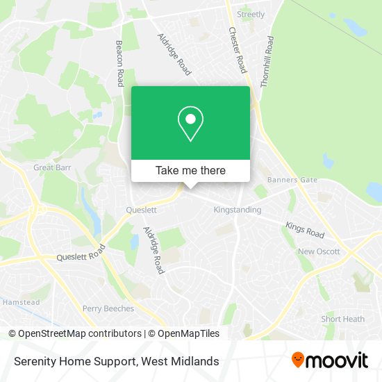 Serenity Home Support map