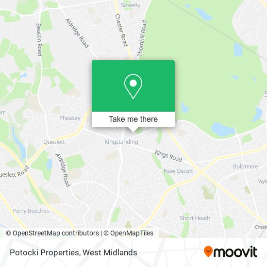 Potocki Properties map
