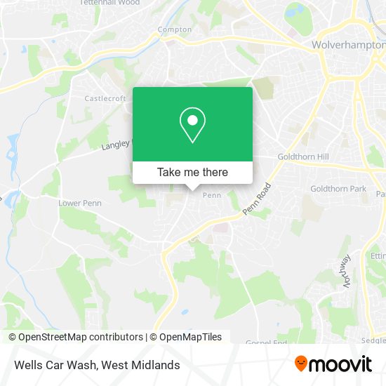 Wells Car Wash map