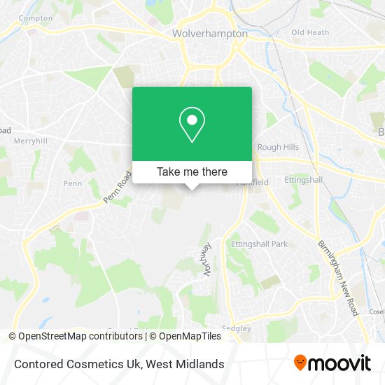 Contored Cosmetics Uk map