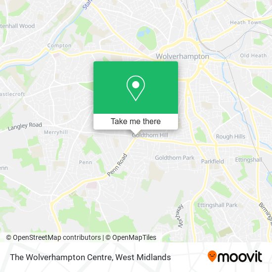 The Wolverhampton Centre map