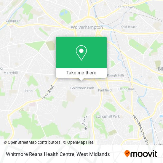 Whitmore Reans Health Centre map