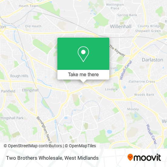 Two Brothers Wholesale map