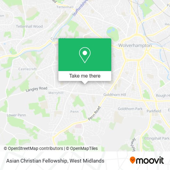 Asian Christian Fellowship map