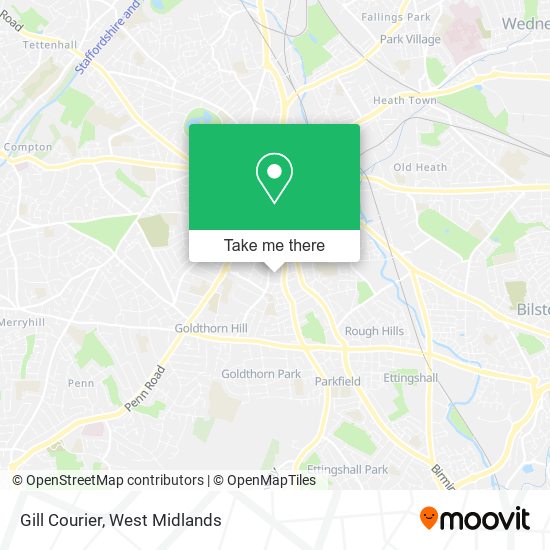 Gill Courier map