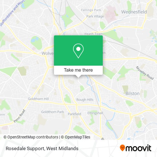 Rosedale Support map