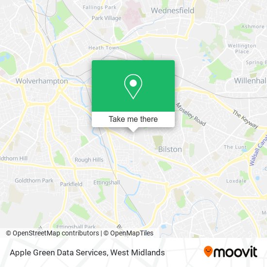 Apple Green Data Services map