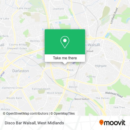 Disco Bar Walsall map