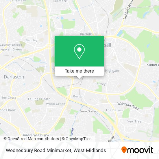 Wednesbury Road Minimarket map