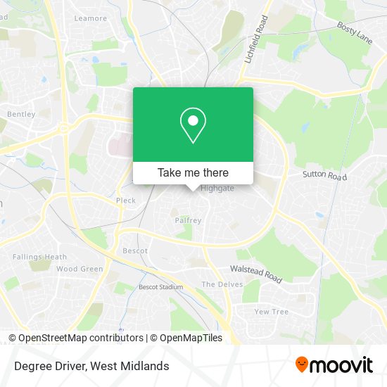Degree Driver map