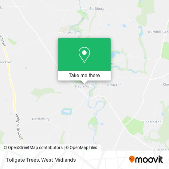 Tollgate Trees map