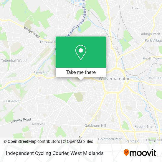 Independent Cycling Courier map