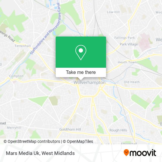 Mars Media Uk map