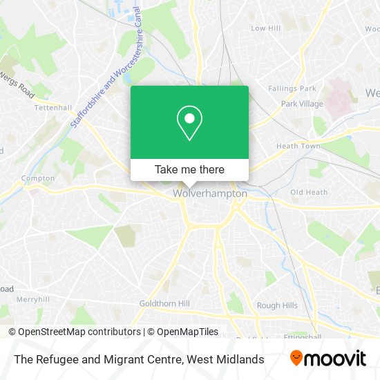 The Refugee and Migrant Centre map