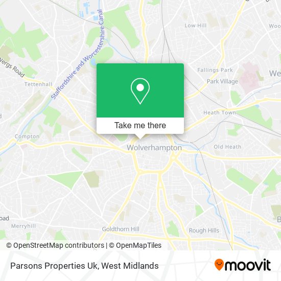 Parsons Properties Uk map