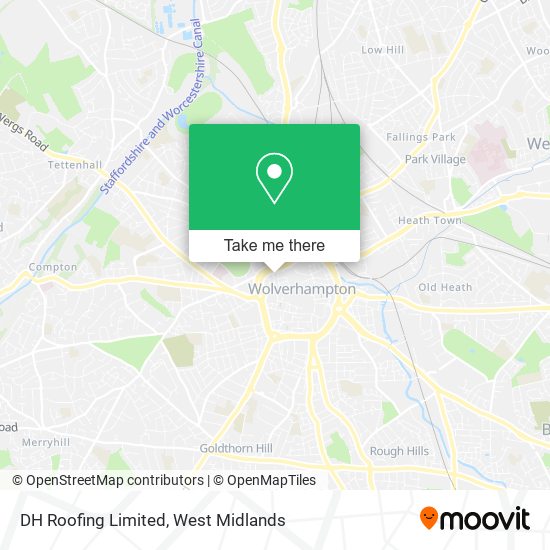 DH Roofing Limited map