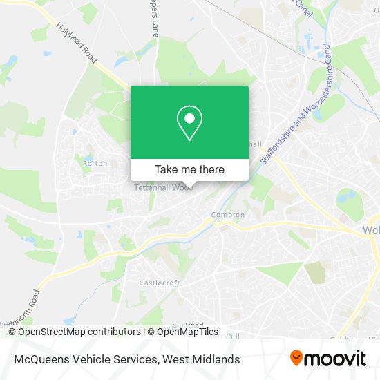 McQueens Vehicle Services map