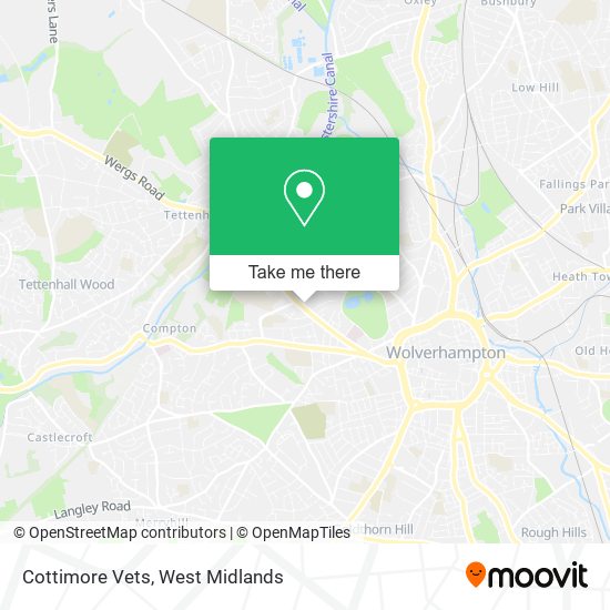 Cottimore Vets map