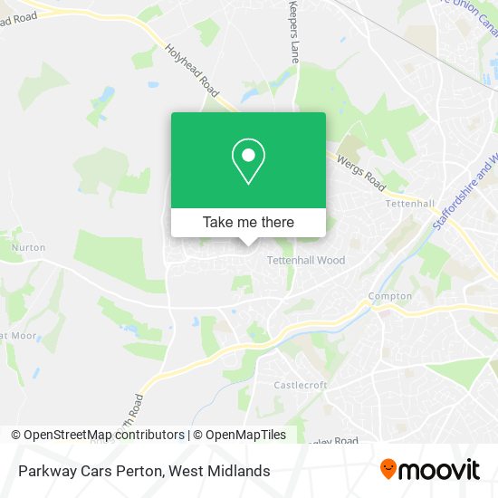 Parkway Cars Perton map