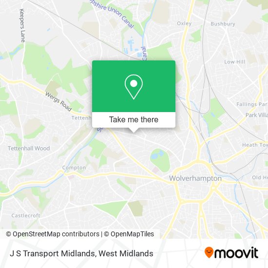 J S Transport Midlands map