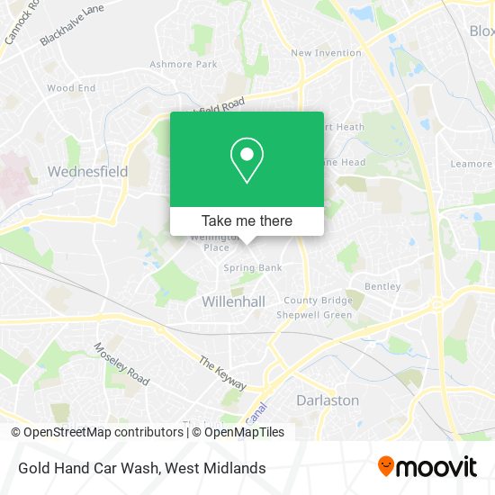 Gold Hand Car Wash map