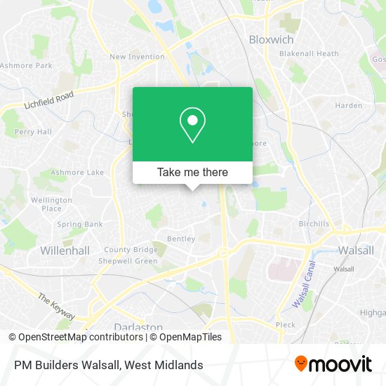 PM Builders Walsall map