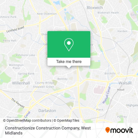 Constructionize Construction Company map