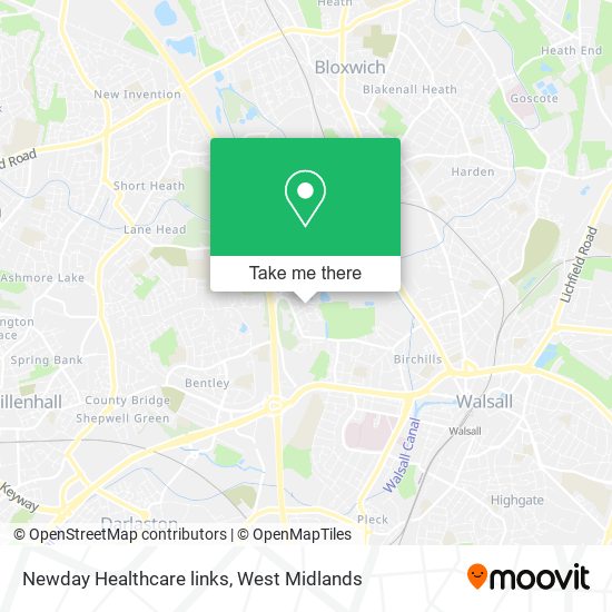 Newday Healthcare links map