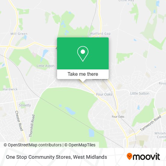 One Stop Community Stores map