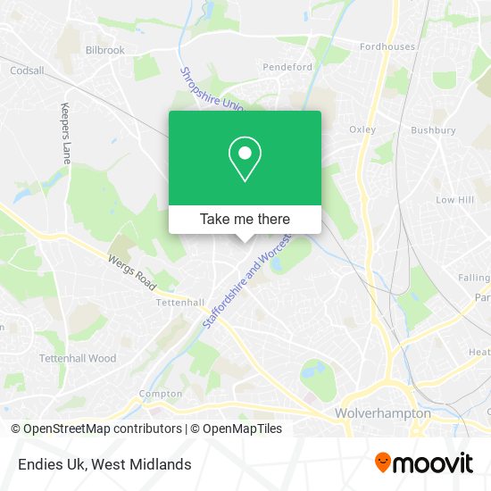 Endies Uk map
