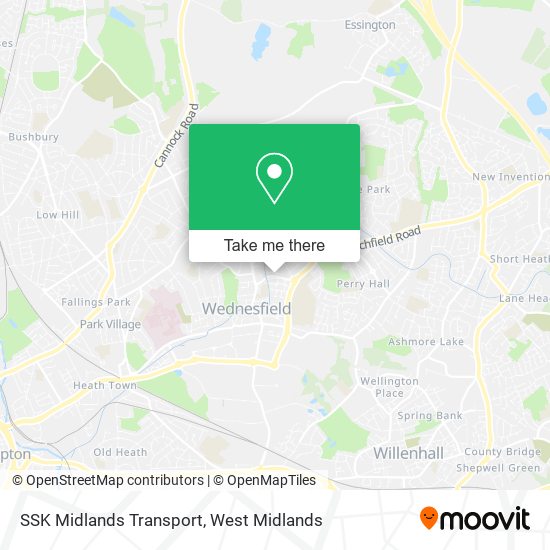 SSK Midlands Transport map