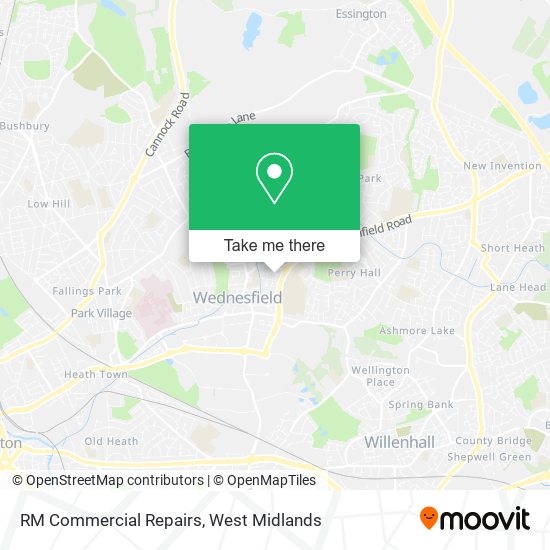 RM Commercial Repairs map