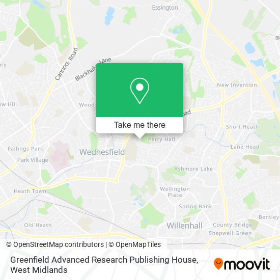 Greenfield Advanced Research Publishing House map