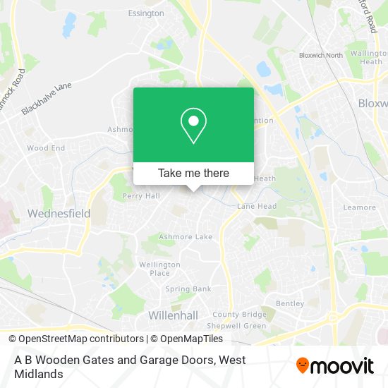 A B Wooden Gates and Garage Doors map
