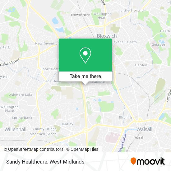 Sandy Healthcare map