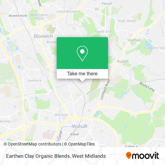 Earthen Clay Organic Blends map