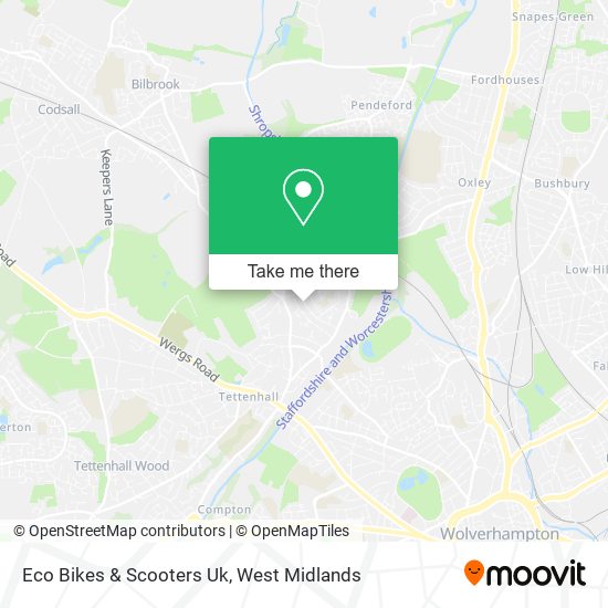 Eco Bikes & Scooters Uk map