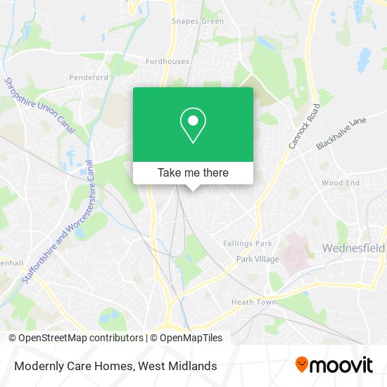 Modernly Care Homes map