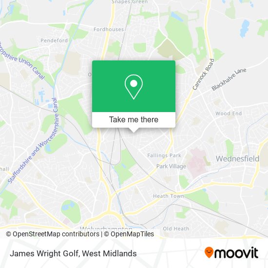 James Wright Golf map
