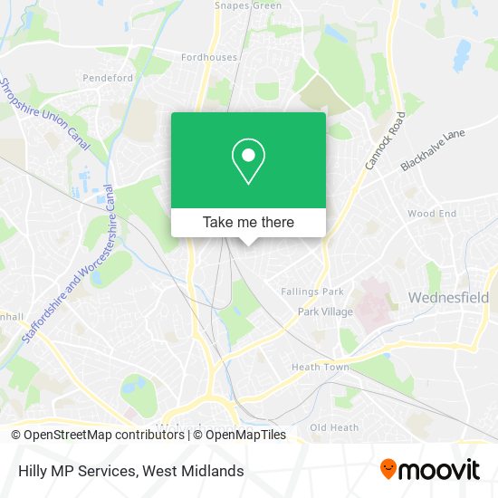 Hilly MP Services map