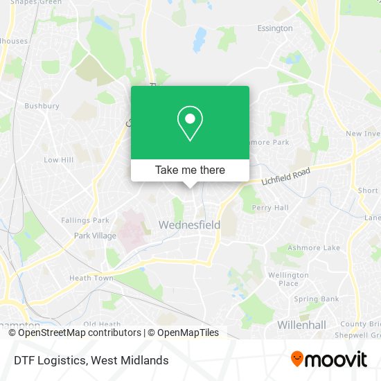 DTF Logistics map