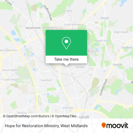 Hope for Restoration Ministry map