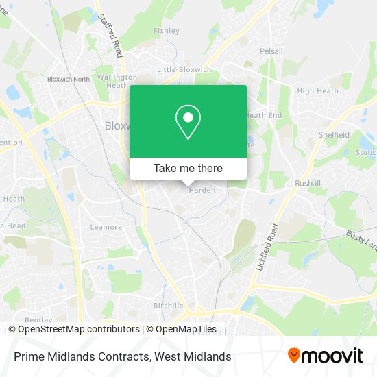 Prime Midlands Contracts map