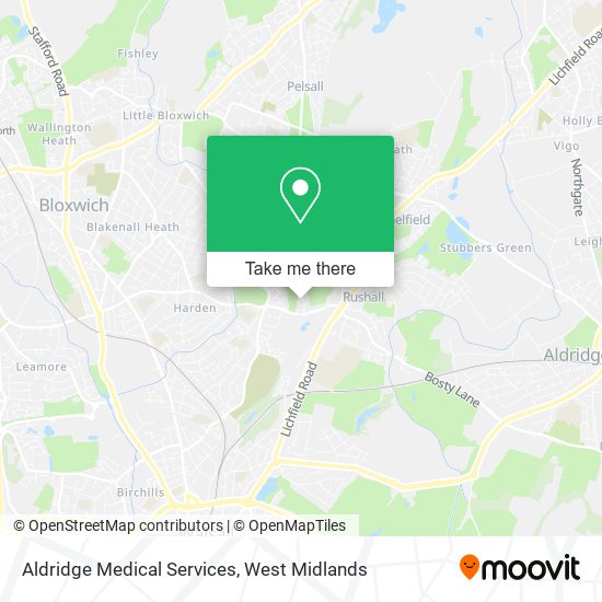 Aldridge Medical Services map