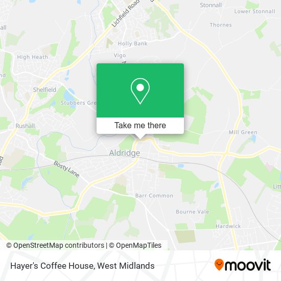 Hayer's Coffee House map