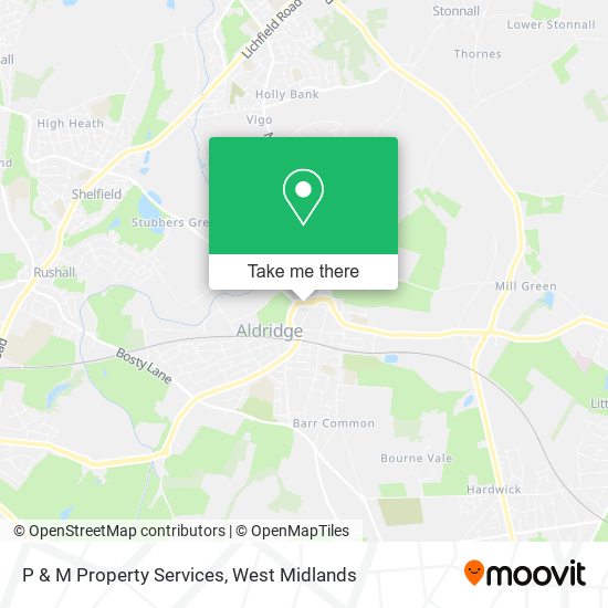 P & M Property Services map