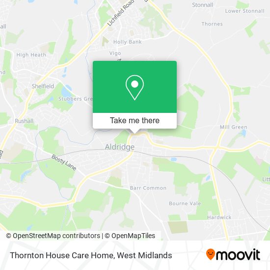 Thornton House Care Home map
