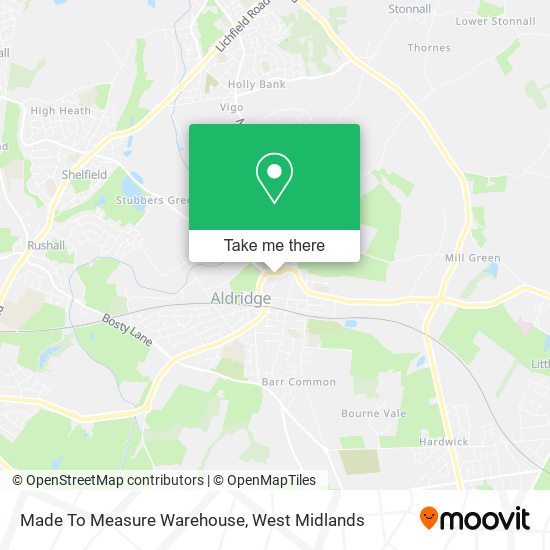 Made To Measure Warehouse map