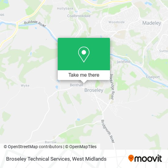 Broseley Technical Services map